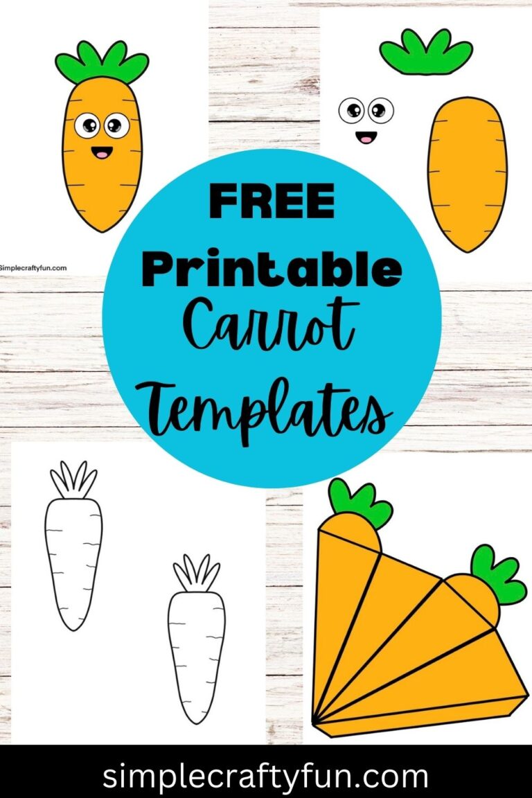 Carrot Template 18 Free Printables