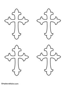 free printable small detailed cross
