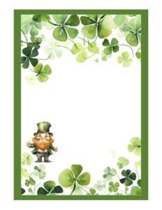 Free Printable Leprechaun Letter For Kids-6 Choices
