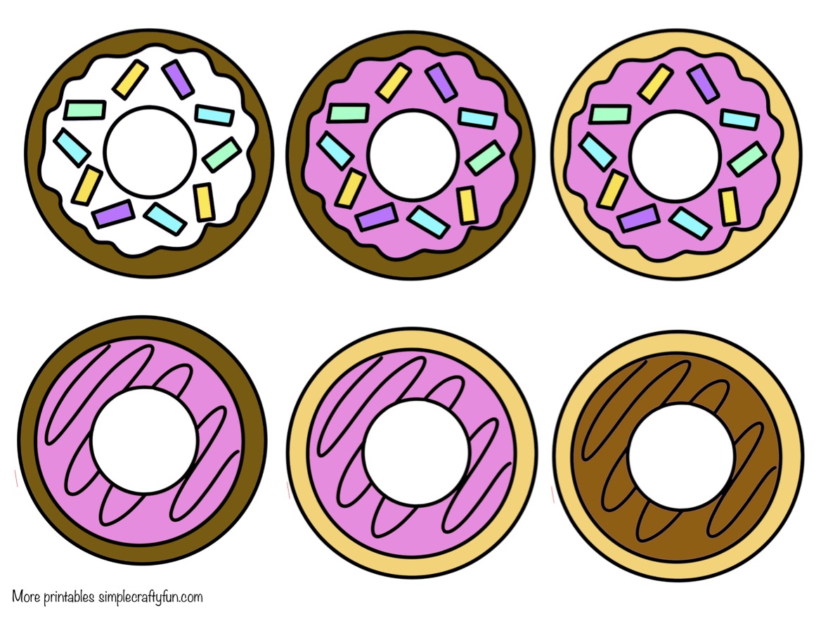 Free Printable Donut Craft Template Free Printable Donut Craft Template