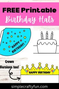 Free Printable Birthday Hat Template for Kids