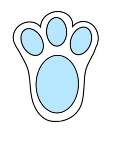 Free Printable Easter Bunny Footprints to Make