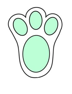 Free Printable Easter Bunny Footprints to Make