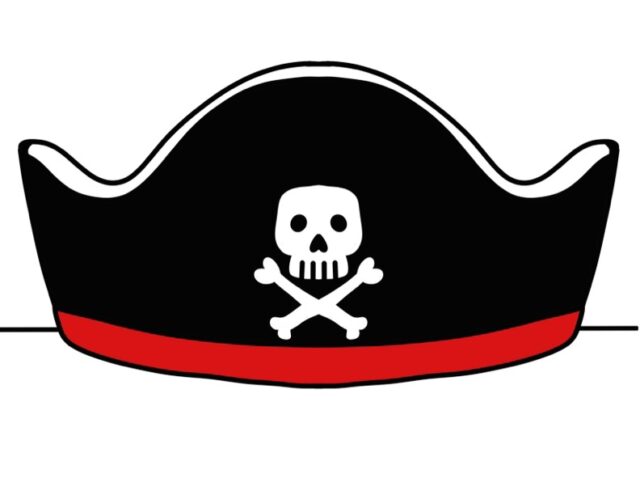 Free Paper Pirate Hat Printable Template