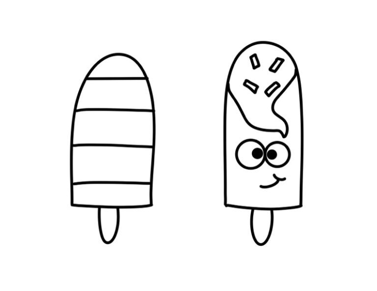 Popsicle Craft Template