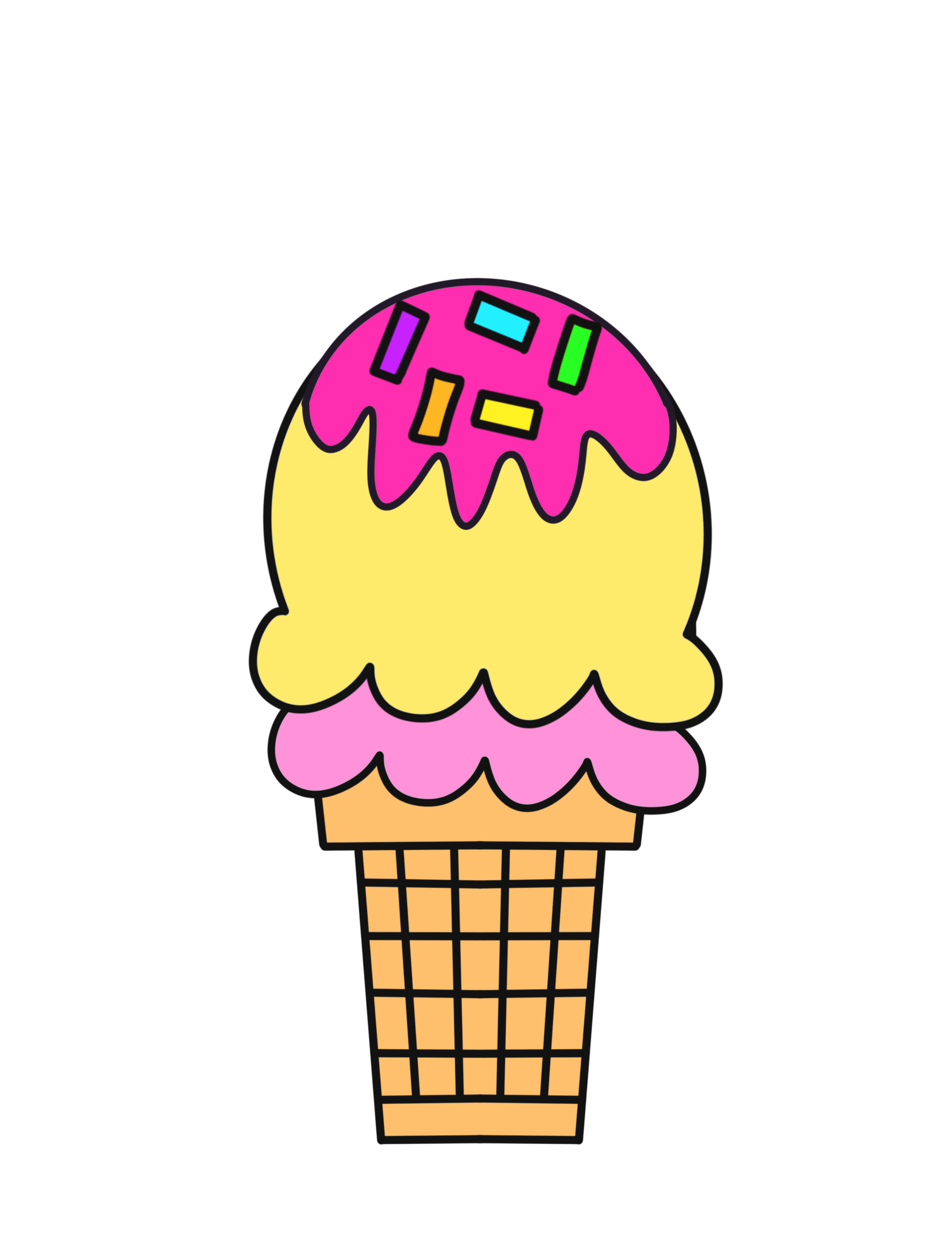 Free Printable Ice Cream Cone Template Free Printable Ice Cream Cone Template
