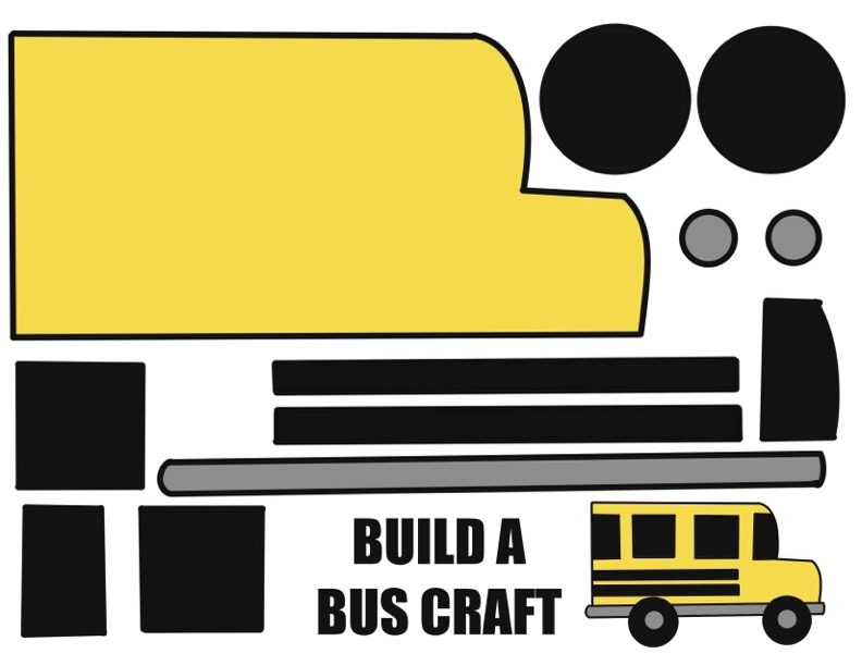 Free Printable School Bus Craft Template Free Printable School Bus Craft Template