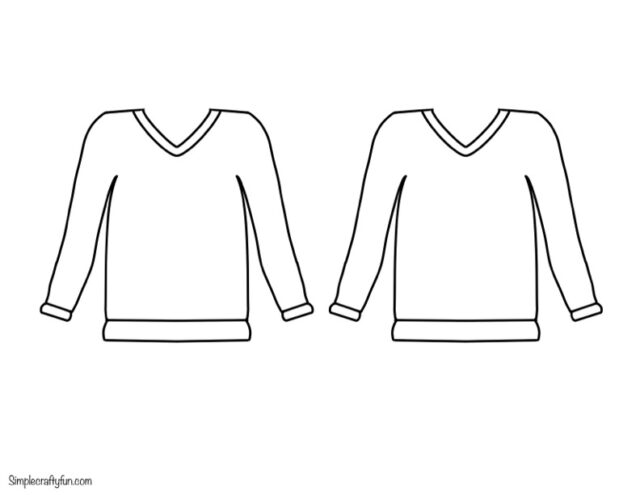 Free Printable Sweater Templates for Crafts