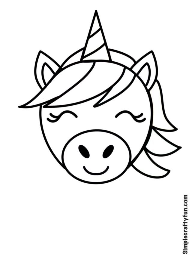 Free Printable Magical Unicorn Head Templates