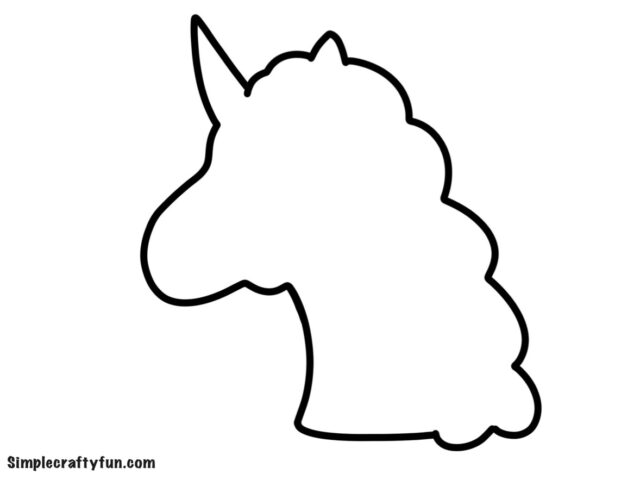 Free Printable Magical Unicorn Head Templates