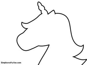 Free Printable Magical Unicorn Head Templates