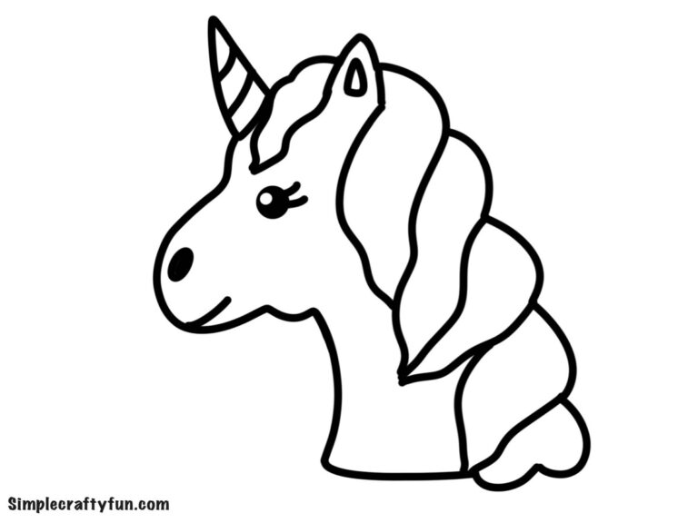 Free Printable Magical Unicorn Head Templates