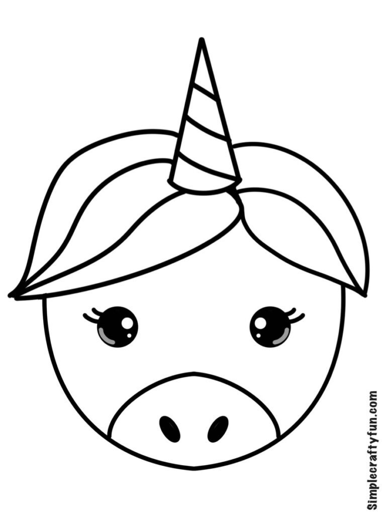 Free Printable Magical Unicorn Head Templates