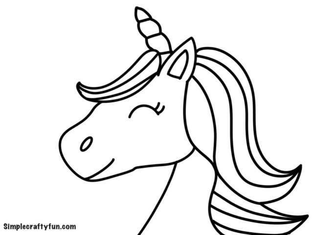 Free Printable Magical Unicorn Head Templates