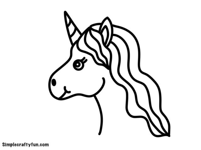 Free Printable Magical Unicorn Head Templates