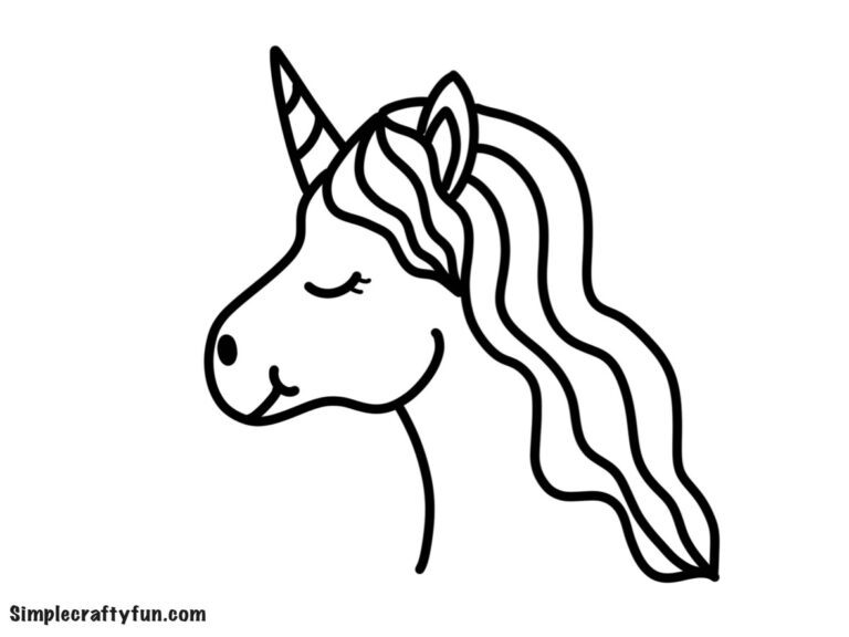 Free Printable Magical Unicorn Head Templates