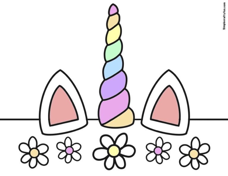 Unicorn Horn Headband Template Free Printable