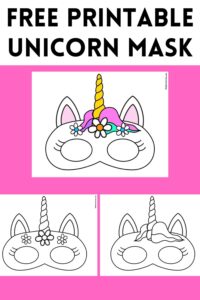 Free Printable Unicorn Masks Free Printable Unicorn Masks
