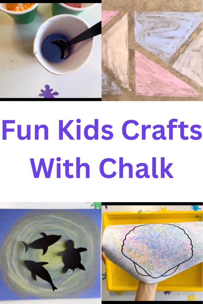 chalk crafts and activities to make with kids