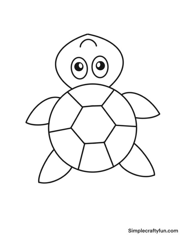 squishy sea turtle template printable